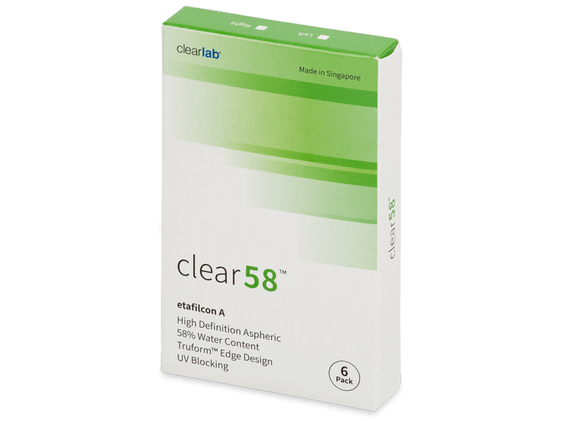 Clear 58 (6 lentilles)