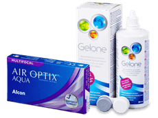 Air Optix Aqua Multifocal (6 lentilles) + Gelone 360 ml
