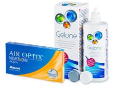 Air Optix Night and Day Aqua (6 lentilles) + Gelone 360 ml