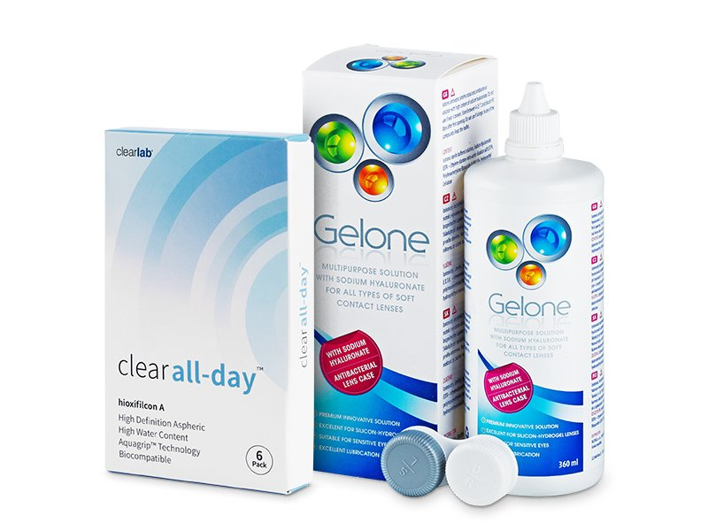 Clear All-Day (6 lentilles) + Gelone 360 ml