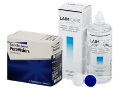 PureVision (6 lentilles) + Laim Care solution 400 ml