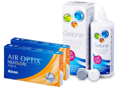 Air Optix Night and Day Aqua (2x3 lentilles) + Gelone 360 ml