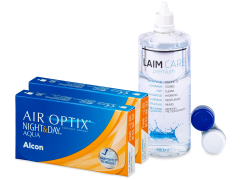 Air Optix Night and Day Aqua (2x3 lentilles) + Laim-Care 400ml