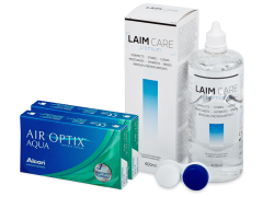 Air Optix Aqua (2x3 lentilles) + Laim-Care 400ml