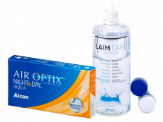 Air Optix Night and Day Aqua (6 lentilles) + Laim-Care 400ml