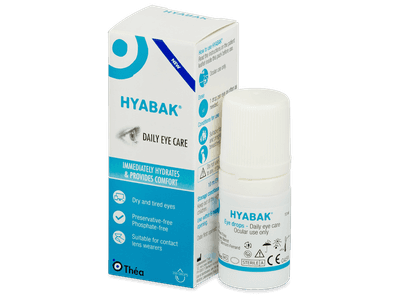 Gouttes pour les yeux Hyabak 10 ml