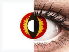 Lentilles de contact Rouge Dragon Eyes - ColourVue Crazy (2 lentilles)