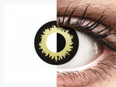 Lentilles de contact Noir Eclipse - ColourVue Crazy (2 lentilles)