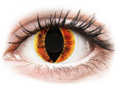 Lentilles de contact Orange Saurons Eye - ColourVue Crazy (2 lentilles)