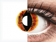 Lentilles de contact Orange Saurons Eye - ColourVue Crazy (2 lentilles)