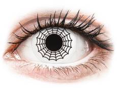 Lentilles de contact Noir et Blanc Spider - ColourVue Crazy (2 lentilles)