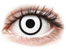 Lentilles de contact Blanc White Zombie - ColourVue Crazy (2 lentilles)