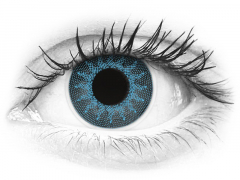 Lentilles de contact Bleu Solar Blue - ColourVue Crazy - correctrices (2 lentilles)