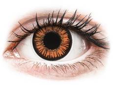Lentilles de contact Orange Twilight - ColourVue Crazy - correctrices (2 lentilles)