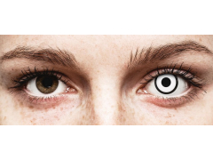 Lentilles de contact Blanc White Zombie - ColourVue Crazy - correctrices (2 lentilles)