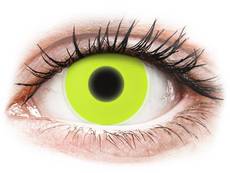 Lentilles de contact Jaune Glow - ColourVue Crazy (2 lentilles)