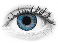 Lentilles de contact Bleu Sapphire Blue - correctrices - TopVue Color (10 lentilles journalières)