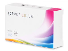 Lentilles de contact Bleu True Sapphire - correctrices - TopVue Color (2 lentilles mensuelles)