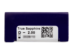 Lentilles de contact Bleu True Sapphire - correctrices - TopVue Color (2 lentilles mensuelles)