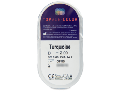 TopVue Color - Turquoise - correctrices (2 lentilles)
