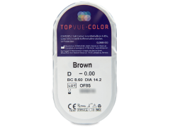 TopVue Color - Brown - non correctrices (2 lentilles)