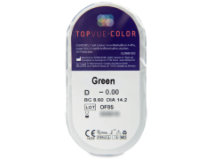 TopVue Color - Green - non correctrices (2 lentilles)