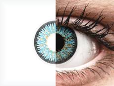 Lentilles de contact Bleu Aqua - ColourVUE Glamour - correctrices (2 lentilles)