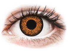 Lentilles de contact Orange Honey - ColourVUE Glamour (2 lentilles)