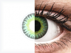 Lentilles de contact Vert Jaune - ColourVUE Fusion - correctrices (2 lentilles)