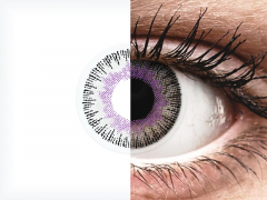 Lentilles de contact Violet Gris - ColourVUE Fusion (2 lentilles)