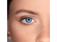 Lentilles de contact effet naturel Bleu Brilliant Blue - correctrices - Air Optix (2 lentilles)