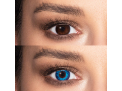 Lentilles de contact effet naturel Bleu Brilliant Blue - Air Optix (2 lentilles)