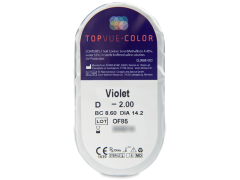 TopVue Color - Violet - non correctrices (2 lentilles)