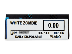 ColourVUE Crazy Lens - White Zombie - journalières non correctrices (2 lentilles)