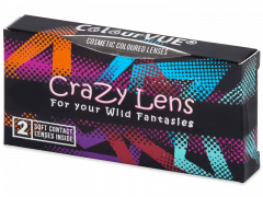 Lentilles de contact Noir Blizzard - ColourVue Crazy (2 lentilles)