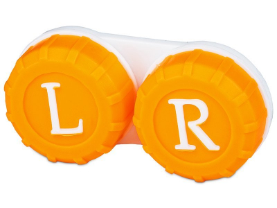 Étui à lentilles L/R - Orange 