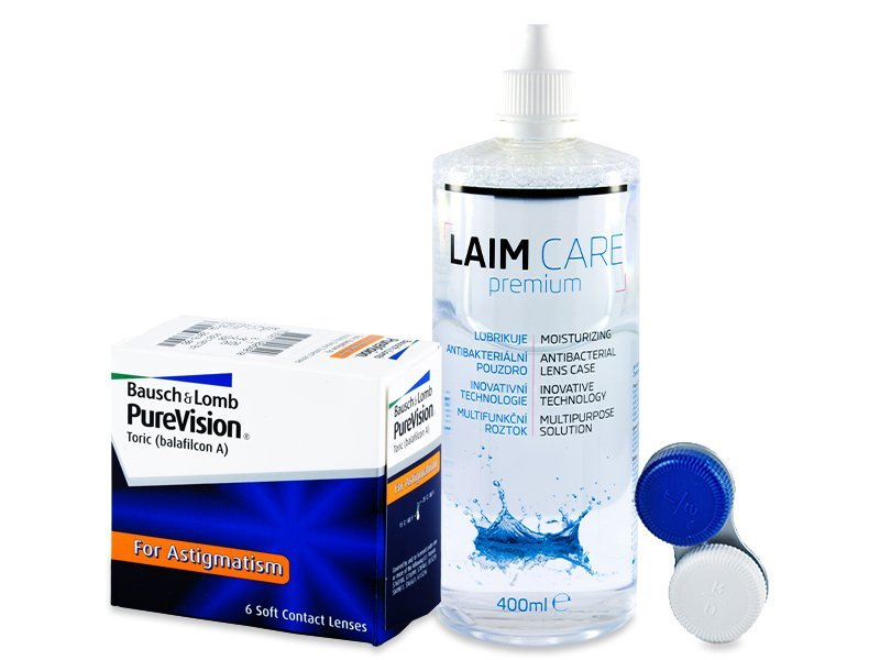 PureVision Toric (6 lentilles) + Laim-Care 400 ml