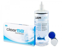 Clear 58 (6 lentilles) + Laim-Care 400 ml