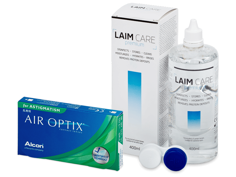 Air Optix for Astigmatism (6 lentilles) + Laim Care 400 ml