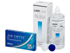 Air Optix plus HydraGlyde (3 lentilles) + Laim-Care 400 ml