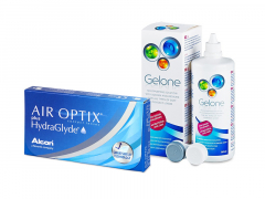 Air Optix plus HydraGlyde (6 lentilles) + Gelone 360 ml