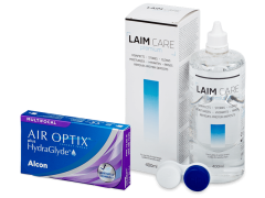 Air Optix plus HydraGlyde Multifocal (3 lentilles) + Laim-Care 400 ml