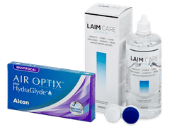 Air Optix plus HydraGlyde Multifocal (6 lentilles) + Laim Care solution 400 ml