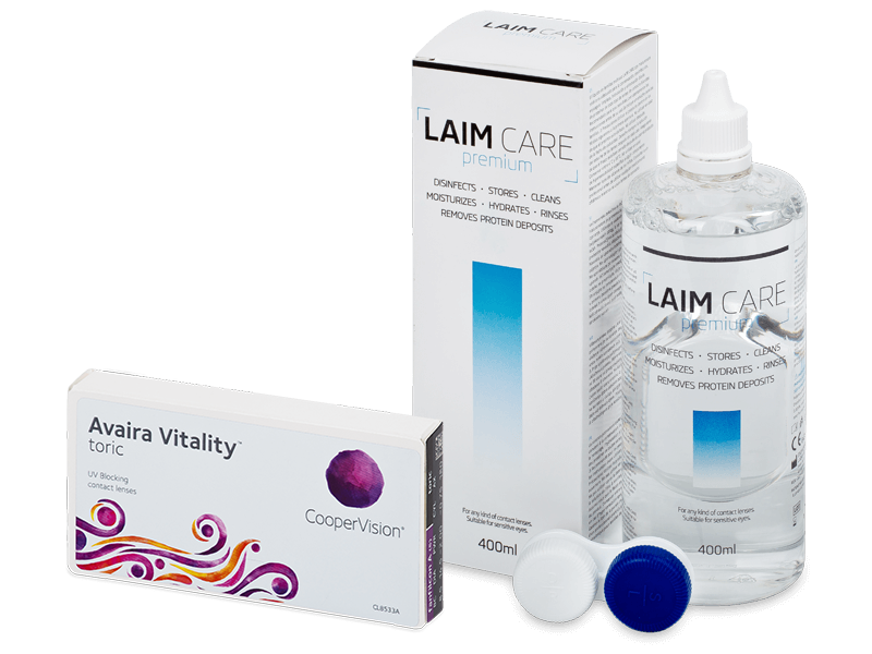 Avaira Vitality Toric (6 lentilles) + Laim-Care 400 ml