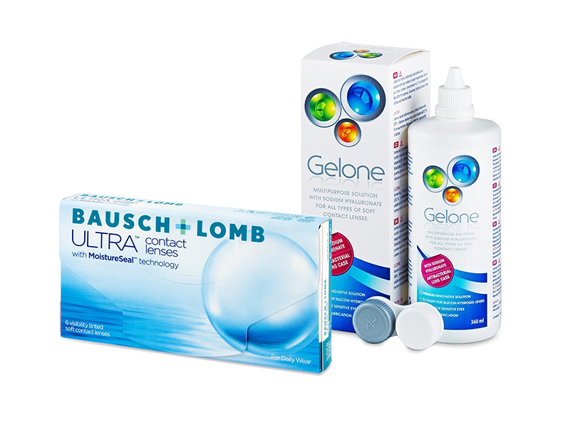 Bausch + Lomb ULTRA (6 lentilles) + Gelone 360 ml