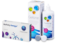 Biofinity Energys (3 lentilles) + Gelone 360 ml