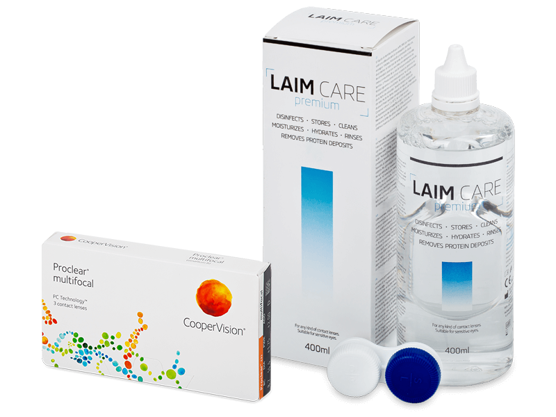 Proclear Multifocal (3 lentilles) + Laim-Care 400 ml