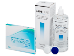 PureVision 2 (3 lentilles) + Laim-Care 400 ml