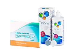 PureVision 2 for Astigmatism (3 lentilles) + Gelone 360 ml