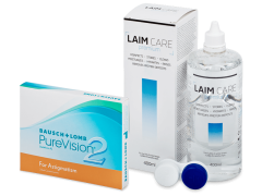 PureVision 2 for Astigmatism (3 lentilles) + Laim-Care 400 ml
